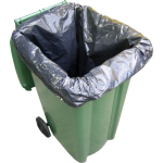 Black Wheelie Bin Liner 28x44x62" x100