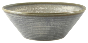 Terra Porcelain Matt Grey Conical Bowl 16cm x6