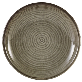 Terra Porcelain Smoke Grey Deep Coupe Plate 28cm x6