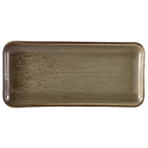 Terra Porcelain Smoke Grey Narrow Rect Platter 27x12.5cm x6