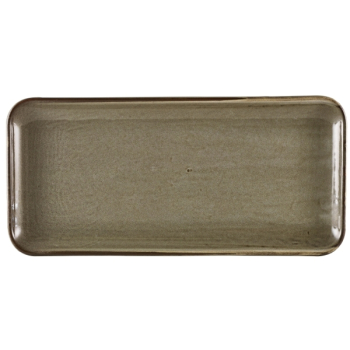 Terra Porcelain Smoke Grey Narrow Rect Platter 36x16.5cm x6 Terra Porcelain Smoke Grey Narrow Rect Platter 36x16.5cm x6