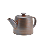 Terra Porcelain Rustic Copper Teapot 50cl/17.6oz x6