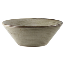 Terra Porcelain Smoke Grey Conical Bowl 14cm x6