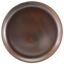 Terra Porcelain Rustic Copper Coupe Plate 30.5cm x6 Terra Porcelain Rustic Copper Coupe Plate 30.5cm x6