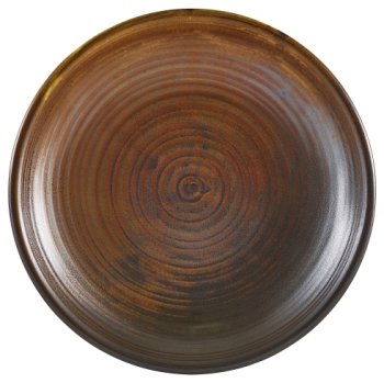 Terra Porcelain Rustic Copper Deep Coupe Plate 21cm x6