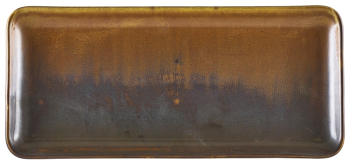 Terra Porcelain Rustic Copper N'rw Rect Platter 30 x 14cm x6