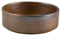 Terra Porcelain Rustic Copper Presentation Bowl 13cm x6