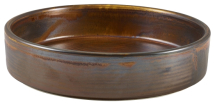 Terra Porcelain Rustic Copper Presentation Bowl 18cm x6