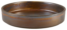 Terra Porcelain Rustic Copper Presentation Bowl 20.5cm x6
