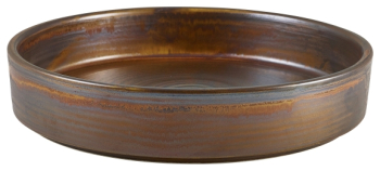 Terra Porcelain Rustic Copper Presentation Bowl 20.5cm x6 Terra Porcelain Rustic Copper Presentation Bowl 20.5cm x6