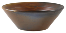 Terra Porcelain Rustic Copper Conical Bowl 14cm x6