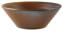 Terra Porcelain Rustic Copper Conical Bowl 16cm x6 Terra Porcelain Rustic Copper Conical Bowl 16cm x6