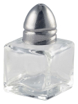 Individual Glass Salt Pot 30 x 30 x 50mm x1 Individual Glass Salt Pot 30 x 30 x 50mm x1