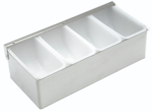 S/St.Dispenser 4 Compartment x1 S/St.Dispenser 4 Compartment x1