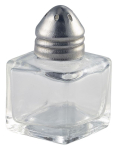 Individual Glass Pepper Pot 30 x 30 x 50mm x1 Individual Glass Pepper Pot 30 x 30 x 50mm x1