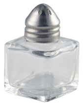 Individual Glass Pepper Pot 30 x 30 x 50mm x1 Individual Glass Pepper Pot 30 x 30 x 50mm x1