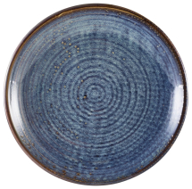 Terra Porcelain Aqua Blue Deep Coupe Plate 25cm x6