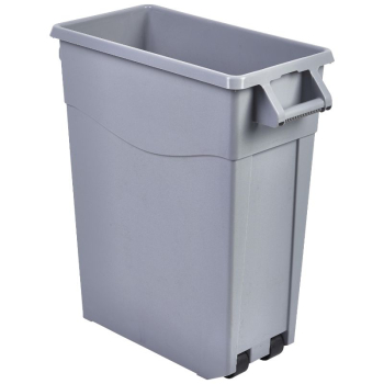 Grey Slim Recycling Bin 65L x1