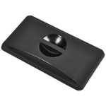 Black Closed Lid For Slim Recycling Bin x1