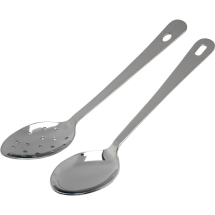 S/St.Serving Spoon 14inch With Hanging Hole x1
