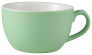 GenWare Porcelain Green Bowl Shaped Cup 25c/8.75ozl x6
