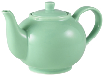 GenWare Porcelain Green Teapot 45cl/15.75oz x6