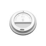 8oz White Domed Sip Thru Lid x1000