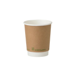 Edenware 8oz Double Wall Kraft Cups PLA Lined x500