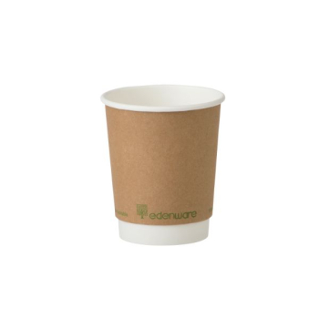 Edenware 8oz Double Wall Cups PLA Lined x500