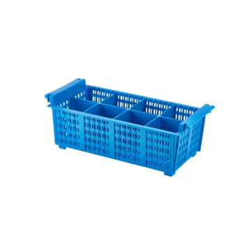 8 Compart Cutlery Basket (Blue)430X210X155mm x1