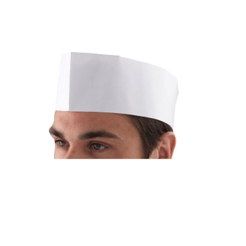 Chef's Disposable Paper Forage Hat (100 Pcs) x1