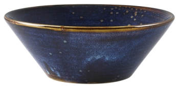 Terra Porcelain Aqua Blue Conical Bowl 16cm x6