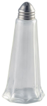 Glass Lighthouse Salt Shaker Silver Top x1