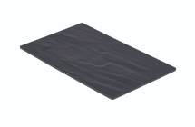 Slate Melamine Platter GN 1/4 26.5X16cm x1