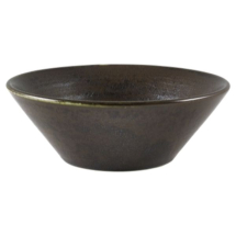 Terra Porcelain Cinder Black Conical Bowl 14cm x6