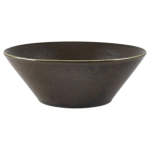 Terra Porcelain Cinder Black Conical Bowl 16cm x6