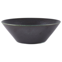 Terra Porcelain Cinder Black Conical Bowl 19.5cm x6