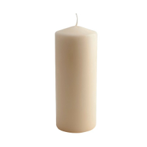 Pillar Candle 20cm H X 8cm Dia Ivory x6