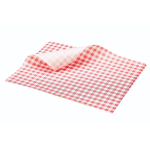 Greaseproof Paper Red Gingham Print 25 x 20cm x1