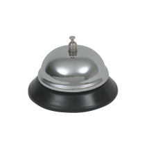 GenWare Chrome Plated Service Bell 3 1/2inch Dia x1