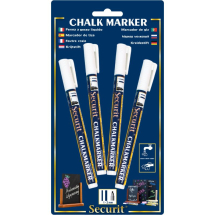 Chalkmarkers 4 Pack White Small x1
