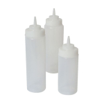 Squeeze Bottle Wide Neck Clear 24oz/71cl x6