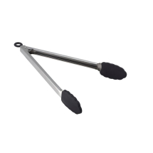 St/St Locking Tongs with Silicone Tip 30cm/12inch x1