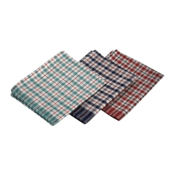 Mini Check T-Towel 43X68cm 10Pcs Mix Colours x1