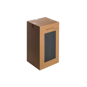 8Inch Paper Black Straws 6mm x250 8Inch Paper Black Straws 6mm x250