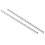 8" Paper White Straws 6mm x250
