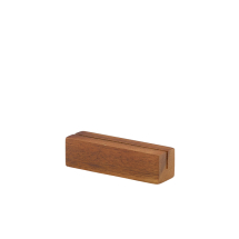 Acacia Wood Sign Holder 9 x 3 x 3cm x1 Acacia Wood Sign Holder 9 x 3 x 3cm x1