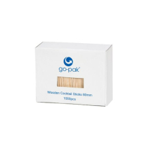 Wooden Cocktail Sticks 80mm x1000 Wooden Cocktail Sticks 80mm x1000