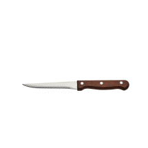 Steak Knife Dark Wood Handle Full Tang x12