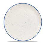 Stonecast Hints Indigo Blue Evolve Coupe Round Plate 11.25" x12 Stonecast Hints Indigo Blue Evolve Coupe Round Plate 11.25" x12